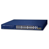 PLANET GSW-2824P 24-Port 10/100/1000T 802.3at PoE + 2-Port 10/100/1000T + 2-Port Gigabit TP/SFP Combo Ethernet Switch